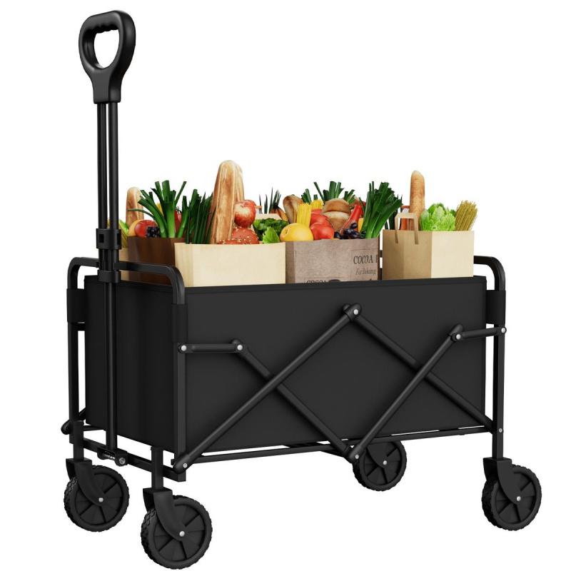 Outdoor Camping Shop - Hochleistungs-Klappwagen, Geländegängiger Zusammenklappbarer Nutzwagen, Große Kapazität,
