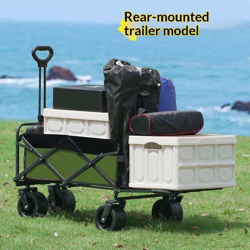 Outdoor Camping And Fishing - Fabrikverkauf: Faltbarer 4-Rad-Plattformwagen für Camping und
