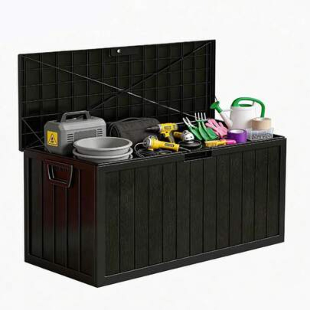 Outdoor Camping Bin - 75-Gallonen-Aufbewahrungsbox für den Außenbereich, wasserdicht, robust,