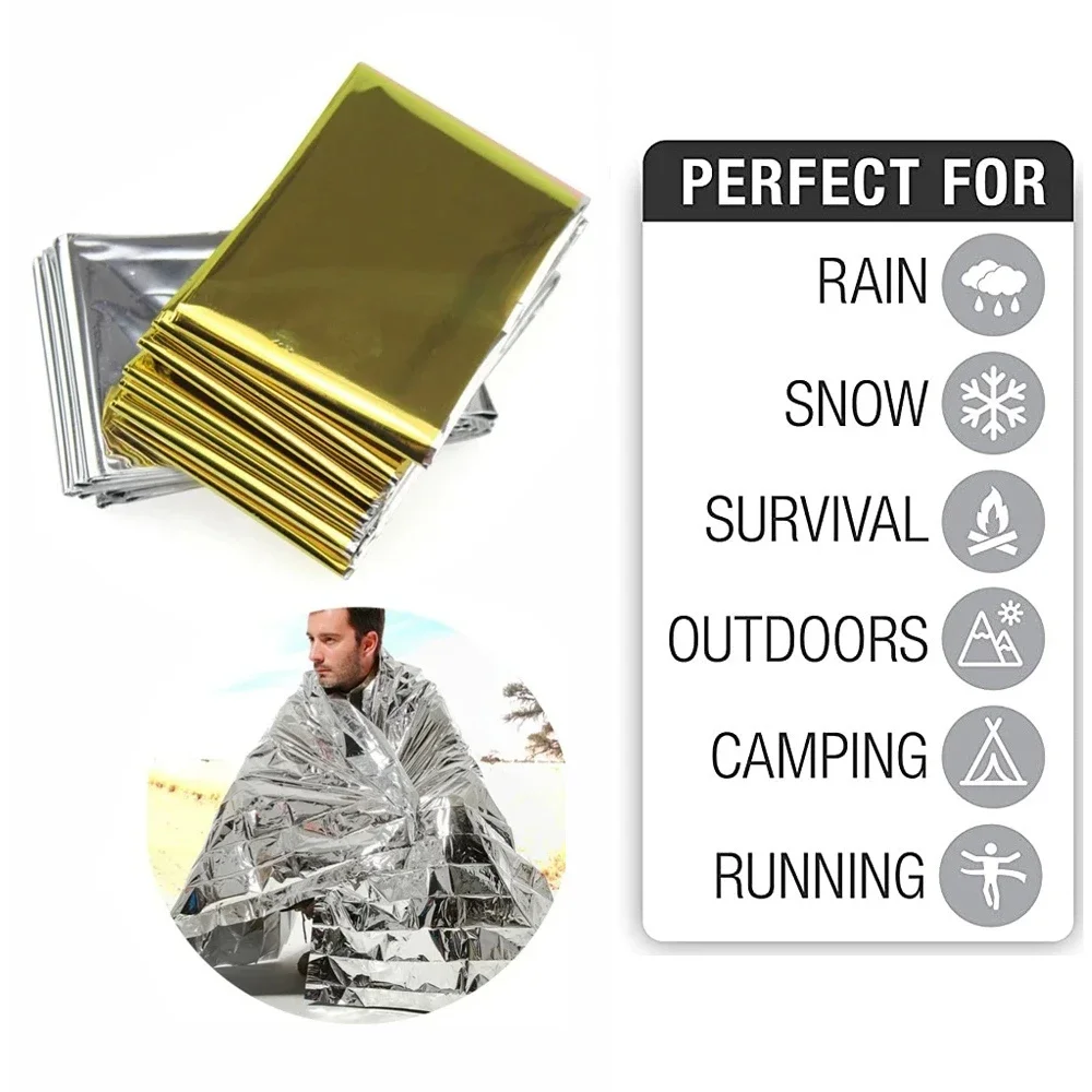 Outdoor Camping Quilt - 5Pcs Notfall Thermische Decke Falten Wasserdicht