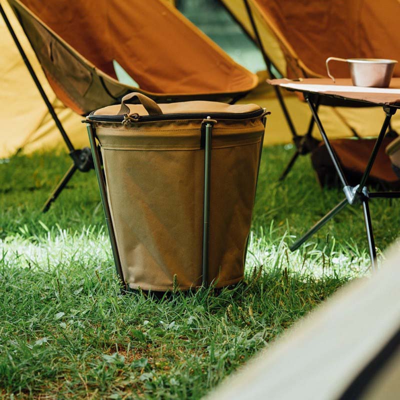 Outdoor Camping Bin - Outdoor Camping Mülleimer Leichte Zusammenklappbare Oxford