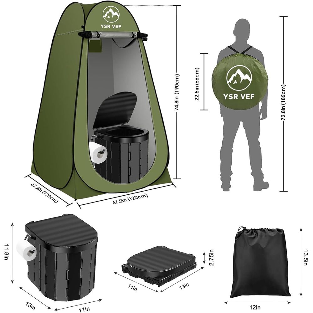 Tragbares Toiletten-Set, Campi – Outdoor In Camping Bewertung und Preis