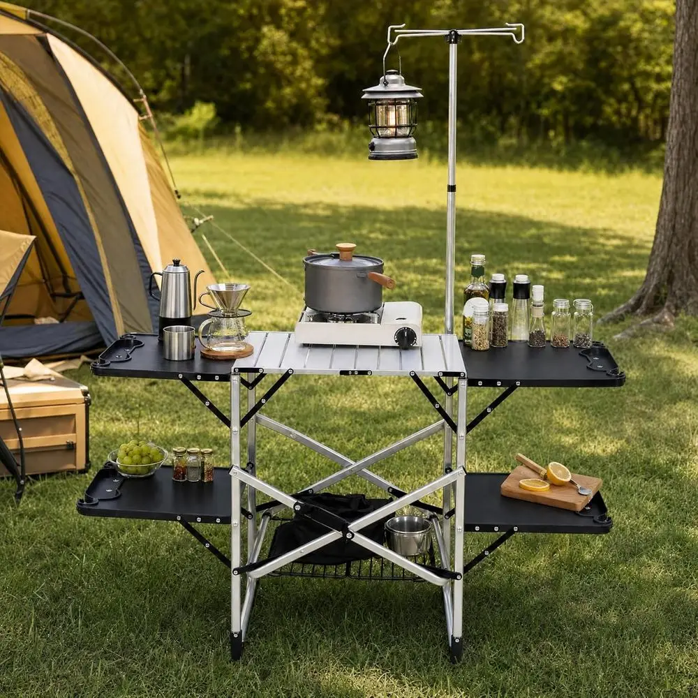 Tragbarer Outdoor-Küchentisch  – Outdoor Camping Kitchen Table Bewertung und Preis