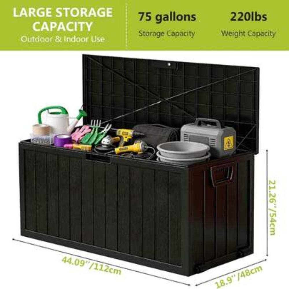 75-Gallonen-Aufbewahrungsbox f – Outdoor Camping Bin Bewertung und Preis