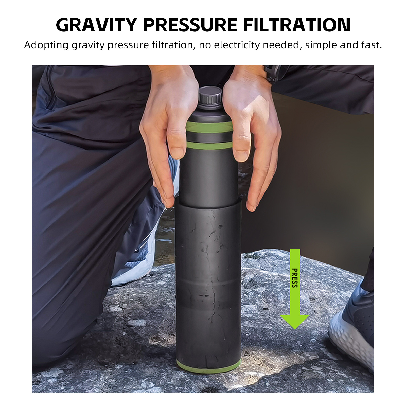 Tragbarer Outdoor-Wasserreinig – Outdoor Camping Water Filter Bewertung und Preis