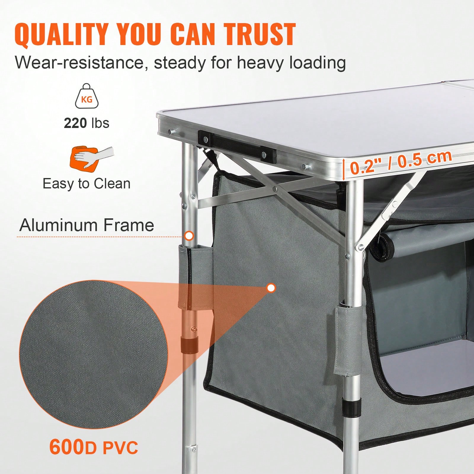 Schnell aufzubauender klappbar – Outdoor Camping Kitchen Table Bewertung und Preis