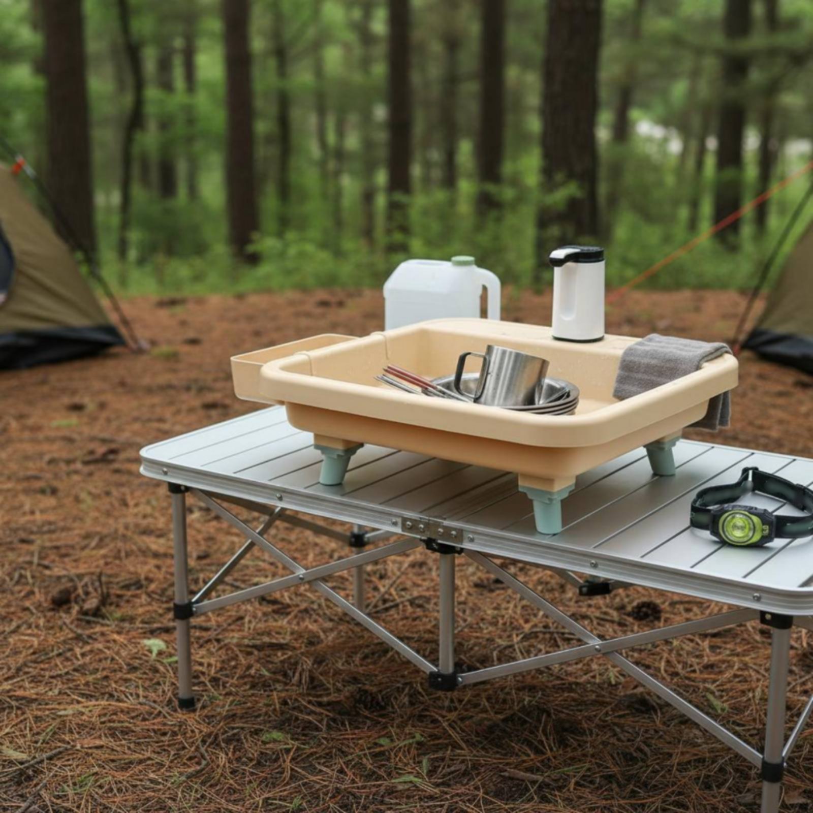 Tragbare Handwaschstation mit  – Outdoor In Camping Bewertung und Preis