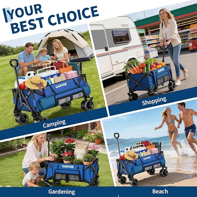 Outdoor-Faltwagen, 460 LBS Tra – Outdoor Camping Shop Bewertung und Preis